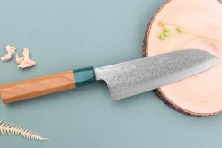 Couteau santoku 16,5cm japonais artisanal Makoto Kurosaki Kodama VG10