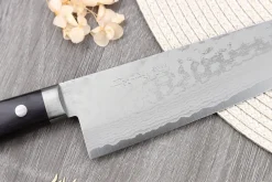Couteau santoku 16,5cm japonais artisanal Masutani VG10 Damas