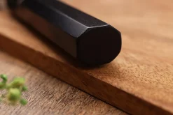 Couteau santoku 19,5cm japonais artisanal Sukenari ZDP-189 damas manche en ébène