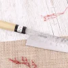 Couteau santoku 18cm japonais artisanal Fujiwara Maboroshi manche en magnolia