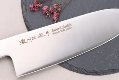 Couteau santoku 17cm japonais Satake Cutlery Black Pakkawood
