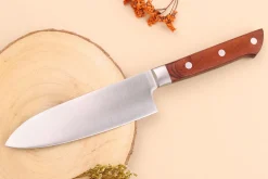 Couteau santoku 15cm japonais Satake Cutlery Brown Pakkawood