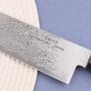 Couteau santoku 18cm japonais Sakai Takayuki Ginga damas