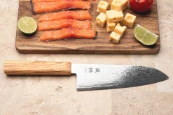 Couteau santoku 18cm japonais Yuzo Ryuho Damas SG2