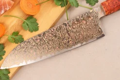 Couteau santoku 18cm Sayuto Érable Damas 12Cr
