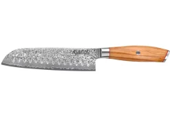 Couteau santoku 18cm Wusaki Fujiko 10CR damas