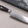 Couteau santoku 18cm Wusaki Fujiko Black 10CR