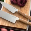 Couteau Santoku Due Cigni Hakucho 18cm manche olivier