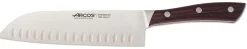 Couteau Santoku forgé Arcos Natura alvéolé 18cm palissandre