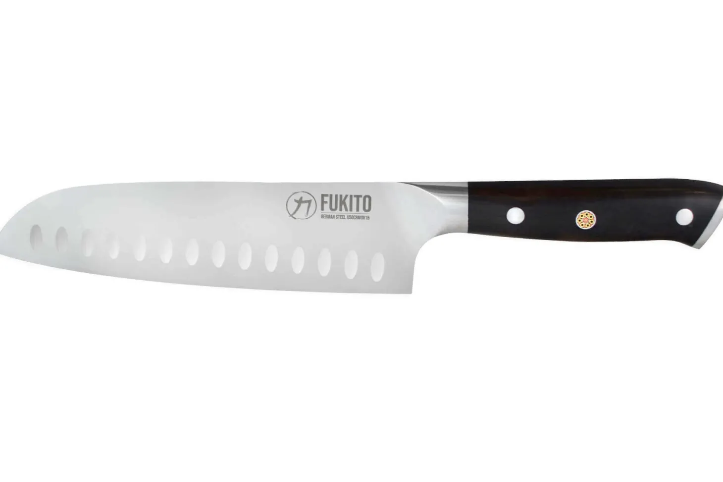 Couteau santoku Fukito Ebène X50 18cm