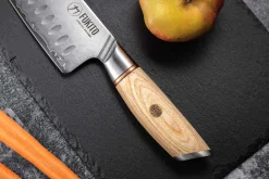 Couteau santoku Fukito Pakka San Mai alvéolé 18cm