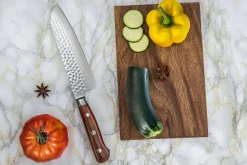 Couteau santoku Fukito Rosewood Damas 67 couches 18cm