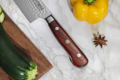 Couteau santoku Fukito Rosewood Damas 67 couches 18cm
