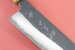 Couteau santoku japonais artisanal Yu Kurosaki Yami Aogami Super 16,5cm