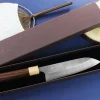 Couteau santoku japonais artisanal Yoshimi Kato AS Nashiji 17cm