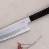 Couteau santoku japonais artisanal Kagekiyo Yoshikazu Tanaka Damas Aogami 18cm