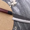 Couteau santoku japonais artisanal Nao Yamamoto Damas AS brut de forge 16,5cm