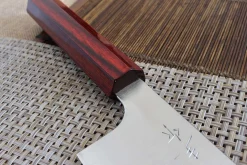 Couteau santoku japonais artisanal Kei Kobayashi SG2 Heptagone 17cm