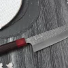 Couteau santoku japonais artisanal Yoshimi Kato Minamo SG2 Tsuchime 17cm