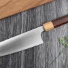 Couteau santoku japonais artisanal Kei Kobayashi SG2 Octogone 17cm