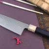 Couteau santoku japonais artisanal martelé Yu Kurosaki senko 16.5cm acier SG2