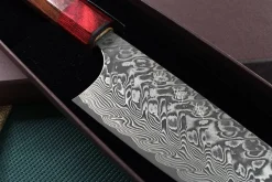 Couteau santoku japonais artisanal Yoshimi Kato 16.5cm SG2 Damascus