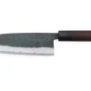 Couteau santoku japonais artisanal Nishida Shirogami 18cm