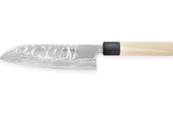 Couteau santoku japonais artisanal Masakage Shimo 17cm Shirogami
