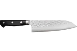 Couteau santoku japonais artisanal Takamura VG10 Tsuchime 16,5cm