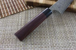 Couteau santoku japonais artisanal Yoshimi Kato 16.5cm VG10 Nickel Damascus