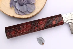 Couteau santoku japonais 17cm Sakai Takayuki Nanairo Wine Damas VG10
