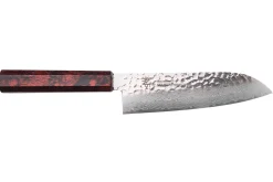 Couteau santoku japonais 17cm Sakai Takayuki Nanairo Wine Damas VG10