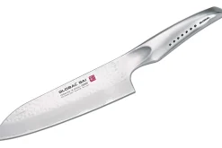 Couteau santoku japonais Global Sai 03 lame martelée 19cm