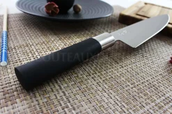 Couteau Santoku japonais KAI Wasabi Black lame 16.5cm