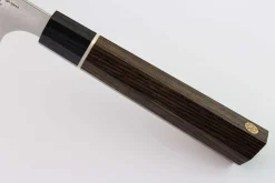 Couteau santoku japonais Kanetsugu Zuiun acier SPG2 damas 18cm