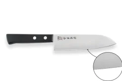 Couteau santoku japonais Kanetsugu Rev 21 lame 13.5cm micro dentée
