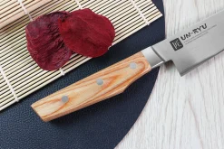 Couteau santoku japonais Shimomura Un-Ryu 16cm damas 33 couches