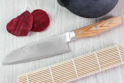 Couteau santoku japonais Shimomura Un-Ryu 16cm damas 33 couches
