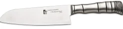 Couteau santoku japonais Tamahagane Bamboo lame 17.5cm acier VG5 3 couches