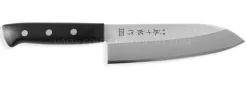 Couteau santoku japonais Tojiro DP Eco lame 17cm manche riveté