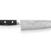 Couteau santoku japonais Tsunehisa VG10 Damascus 45 couches 16.5cm