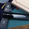 Couteau santoku japonais Yaxell SuperGou Ypsilon 16.5cm damas 193 couches