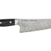 Couteau santoku japonais Zwilling Kramer Euro Stainless 18cm damassé manche en micarta