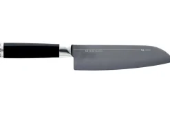 Couteau Santoku Kai Michel Bras n°4 16cm acier inox SG2 + fourreau en bois