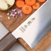 Couteau santoku kiritsuke 17,5cm japonais artisanal Wusaki Hikari SLD manche bubinga