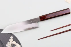 Couteau santoku kiritsuke 18cm japonais artisanal Hado Ginsan Kijiro