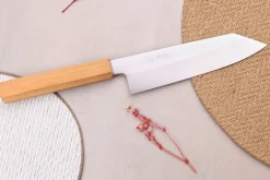 Couteau santoku kiritsuke 18cm japonais artisanal Hado Ginsan Cherry