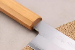 Couteau santoku kiritsuke 18cm japonais artisanal Hado Ginsan Cherry