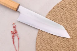 Couteau santoku kiritsuke 18cm japonais artisanal Hado Ginsan Cherry