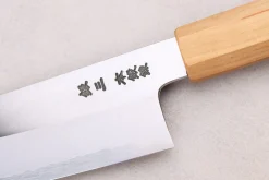 Couteau santoku kiritsuke 18cm japonais artisanal Hado Ginsan Cherry
